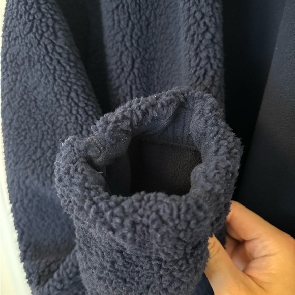 JW Anderson Uniqlo Full Zip Blue Sherpa Fleece Jacket - Picture 8 of 9